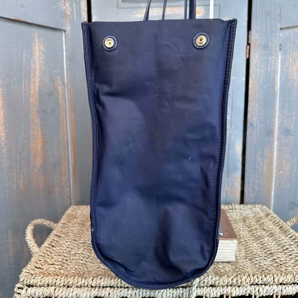 Tory Burch Ella Logo Nylon Tote Tory Navy - Picture 6 of 16